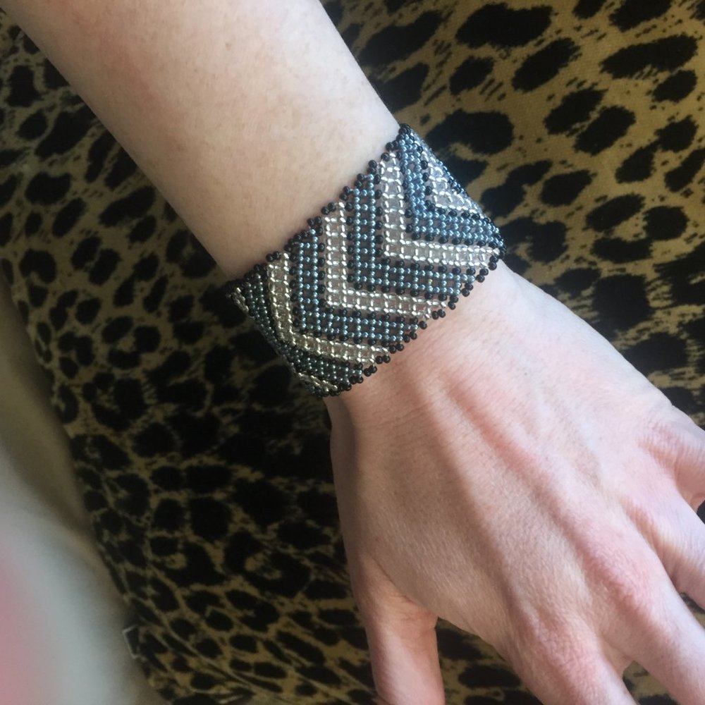 Jabulani Hand Beaded Flat Bracelet from Africa